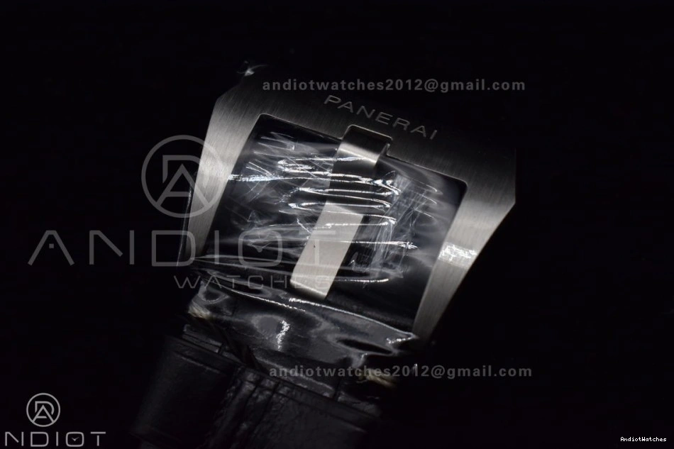 Edition Leather  on Strap Best SportInspired 1:1 VSF 980 Black Black Dial PAM1312 P. 1225